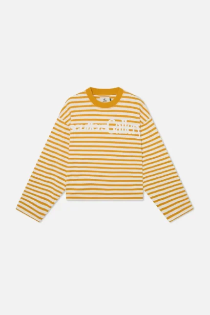 Crewneck naranja y blanca Scuffers Curator (2)