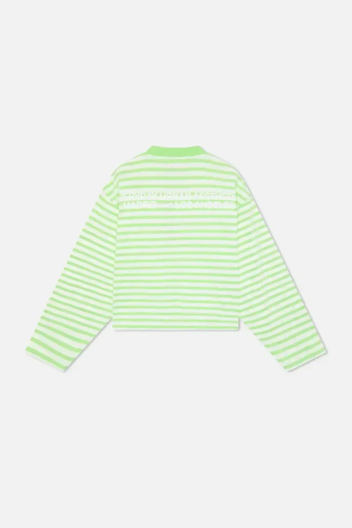 Scuffers Curator sudadera verde y blanca (7)