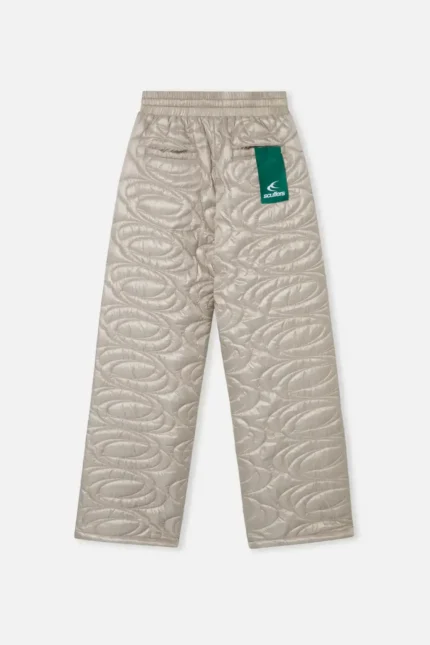 Scuffers Pantalones de chándal gris acolchado champán (4)