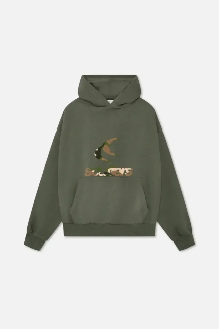 Scuffers Sudadera con capucha Safari Verde (5)