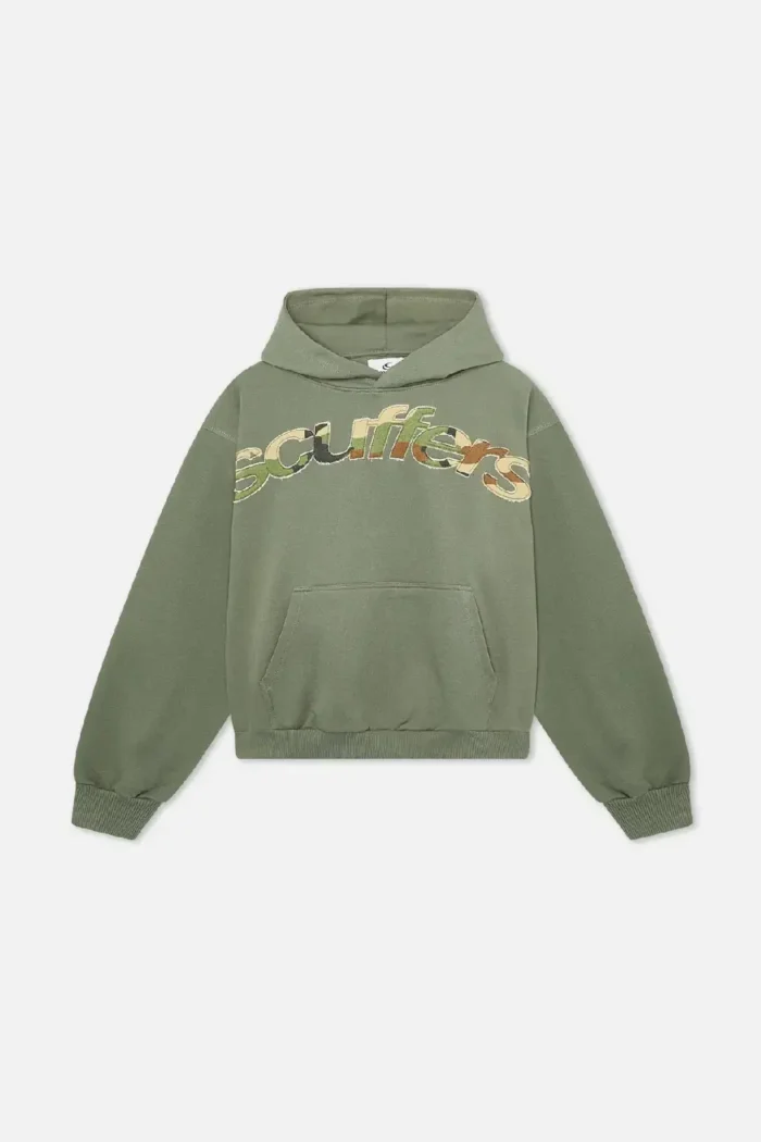 Scuffers Sudadera con capucha animal verde (4)