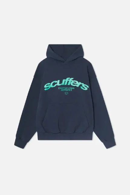 Scuffers Sudadera con capucha icónica gris oscuro (6)